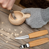3-Piece Spoon Carving Tool Set Wood Carving Set in Tool Roll