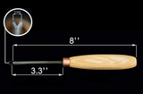 Compact straight V-profile chisel. Sweep No12 (2mm)