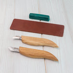 Chip Carving Knives Set (2 knives + accessories)