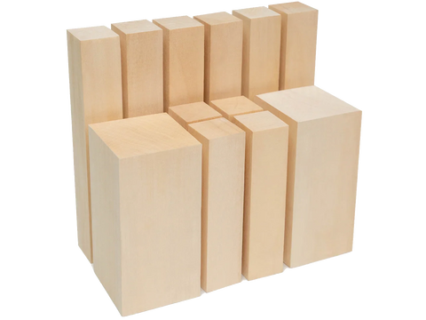 Set of Basswood Carving Blocks, 12 pcs