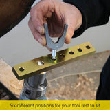 Woodcut Phil Irons Tool Gate