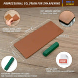 Leather Strop for Honing with P01 Polishing Compound