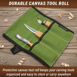 3-Piece Spoon Carving Tool Set Wood Carving Set in Tool Roll