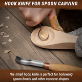 3-Piece Spoon Carving Tool Set Wood Carving Set in Tool Roll