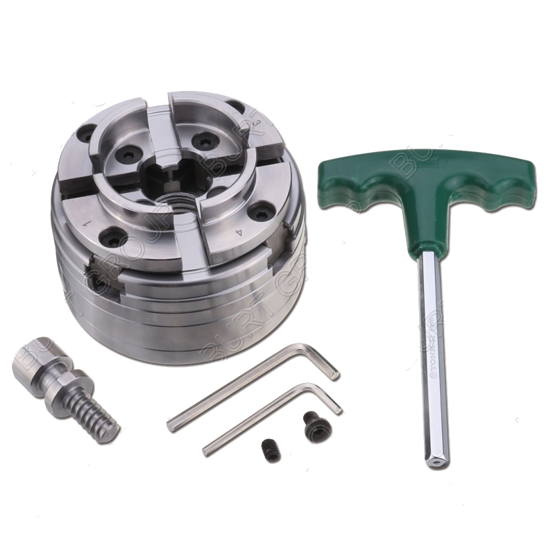 Creative Turning SN2 4inch 4 jaw key chuck reversable direct threaded ...